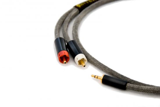 3.5mm to RCA Silver Cable High End
