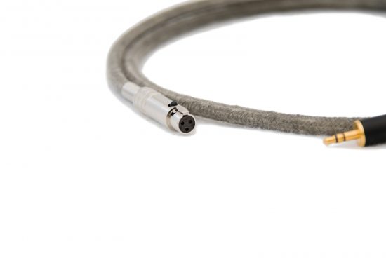 Mini XLR Headphone Cable to 3.5mm Jack Silver